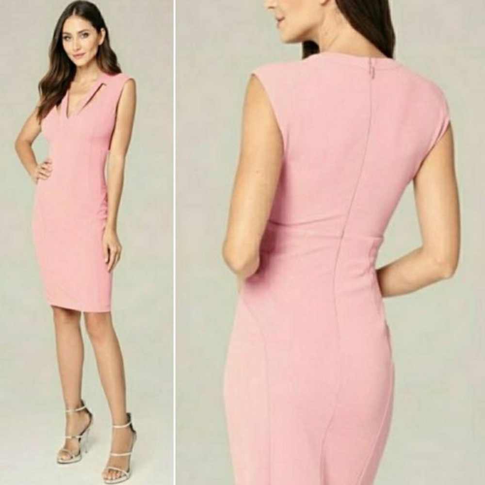 Pink midi dress by bebe